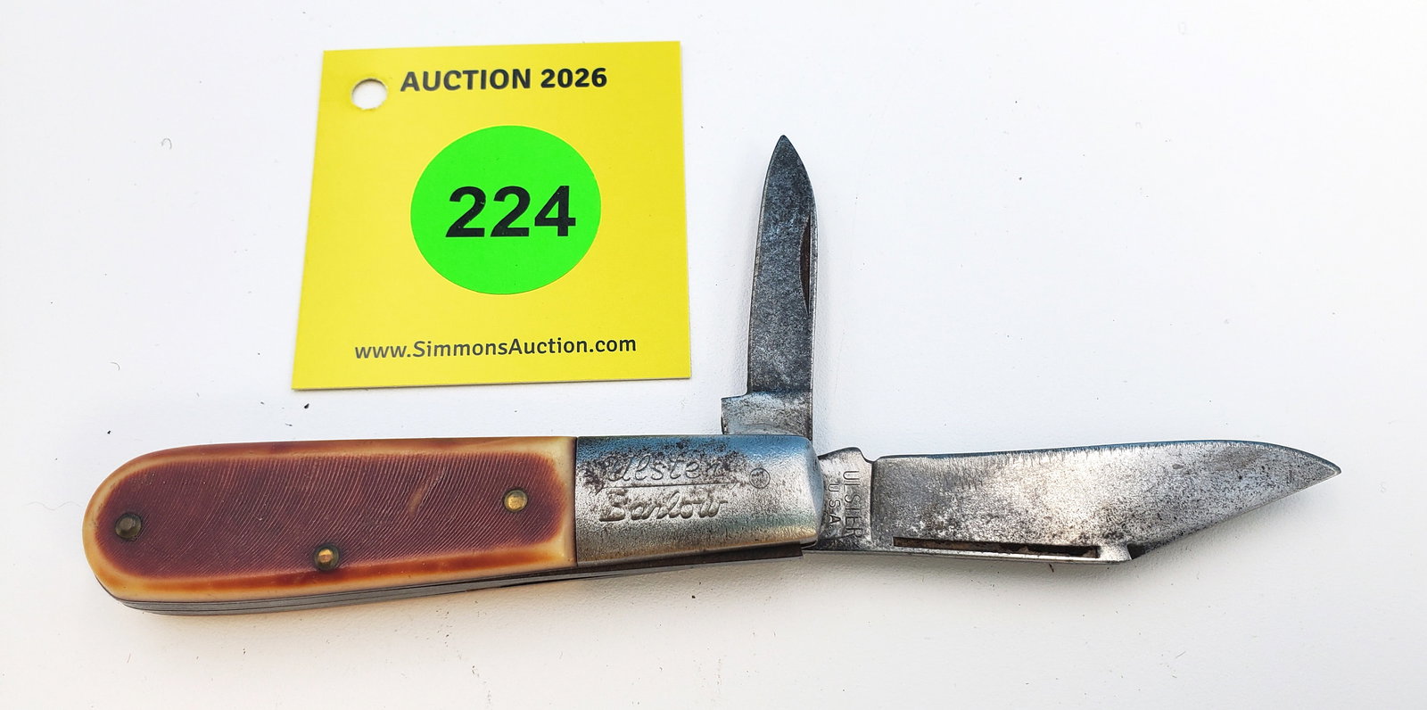 Ulster Barlow - Delrin handles, full blades, used and sharpened, no cracks weak snap (1 of 3)