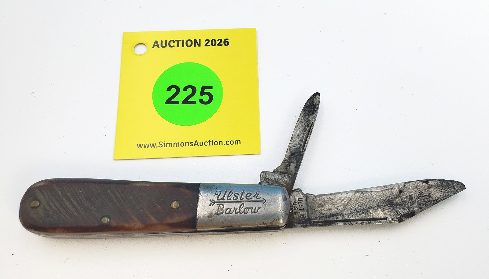 Ulster USA - Delrin Barlow, used and sharpened, lazy main blade, no cracks (1 of 3)