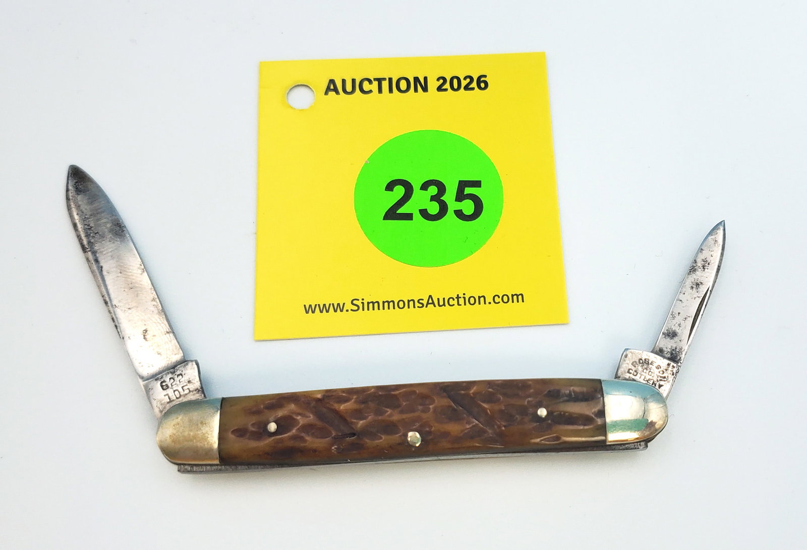 1917-39 Robeson - bone pen knife, used and sharpened, cleaned, good snap, no cracks (1 of 4)