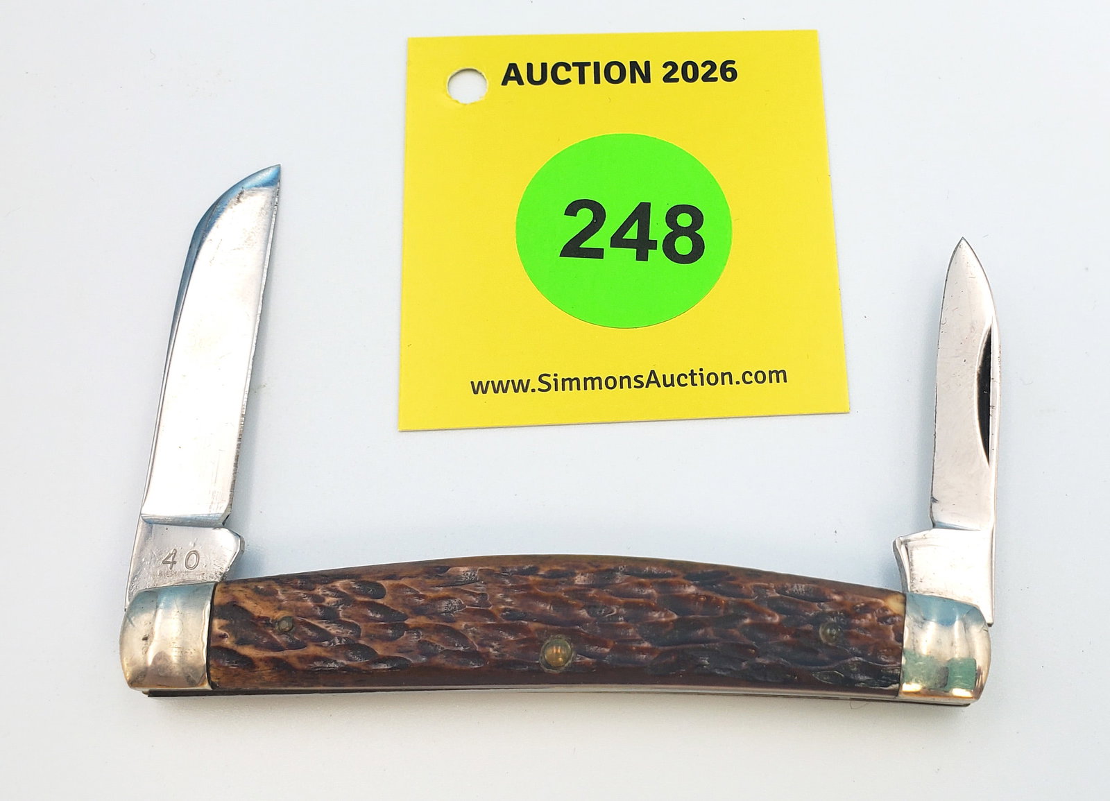 Camillus USA - bone half congress, unused, no cracks, near mint (1 of 4)