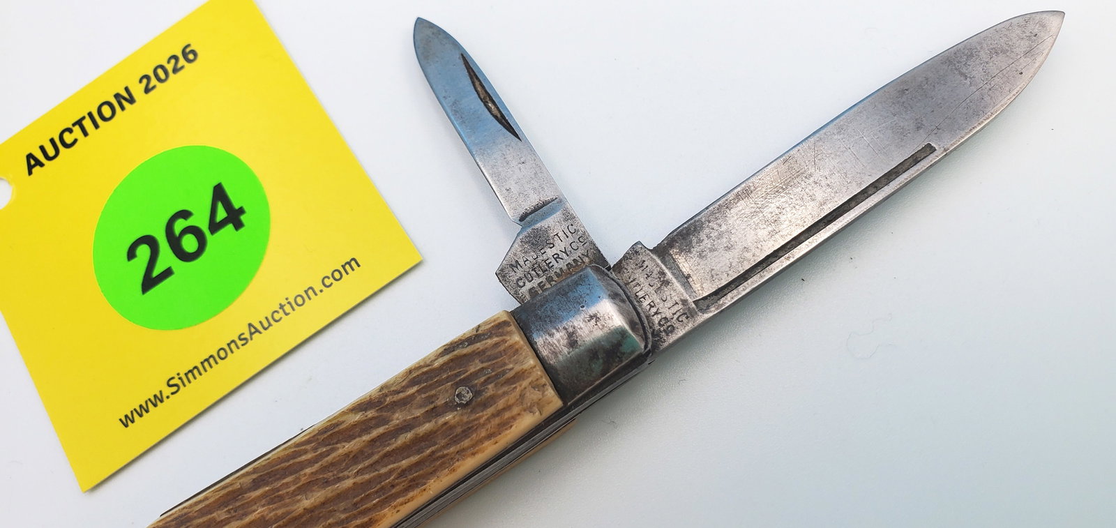 Majestic Cutlery - bone easy open jack, some sharpening, good snap, has been rehandled - 2