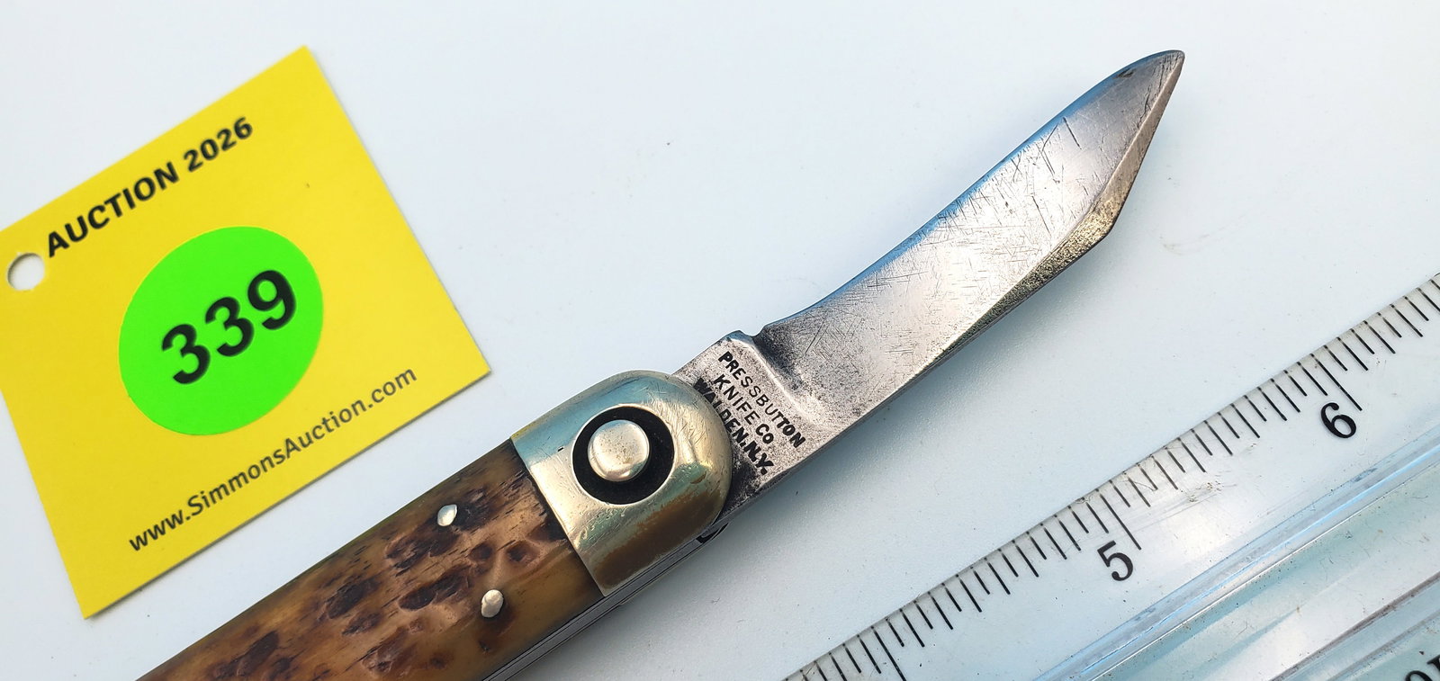 Press button knife, Walden, N.Y., weak spring - 2