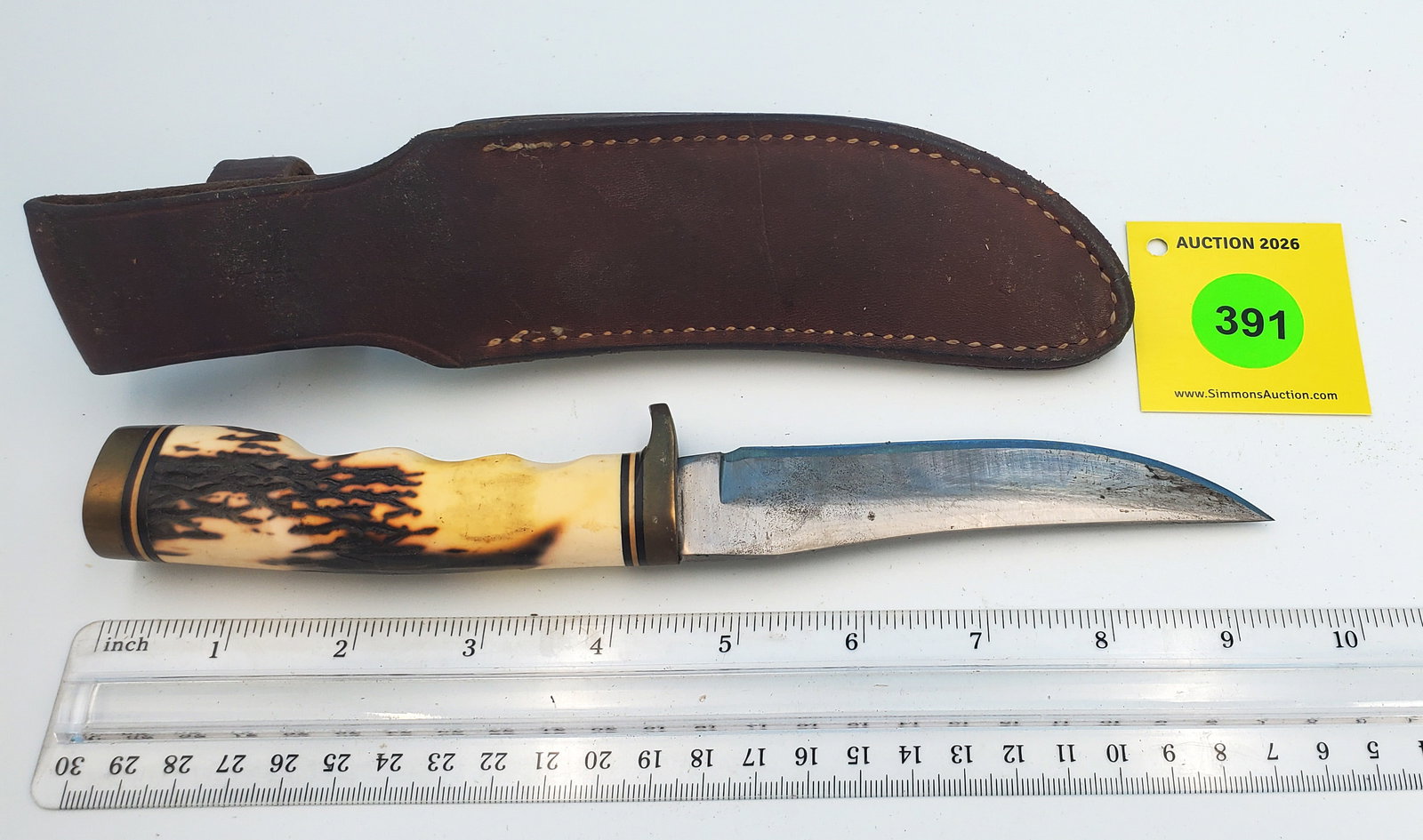 Charade Walden USA No. 153 w/ sheath and oil stone - 3