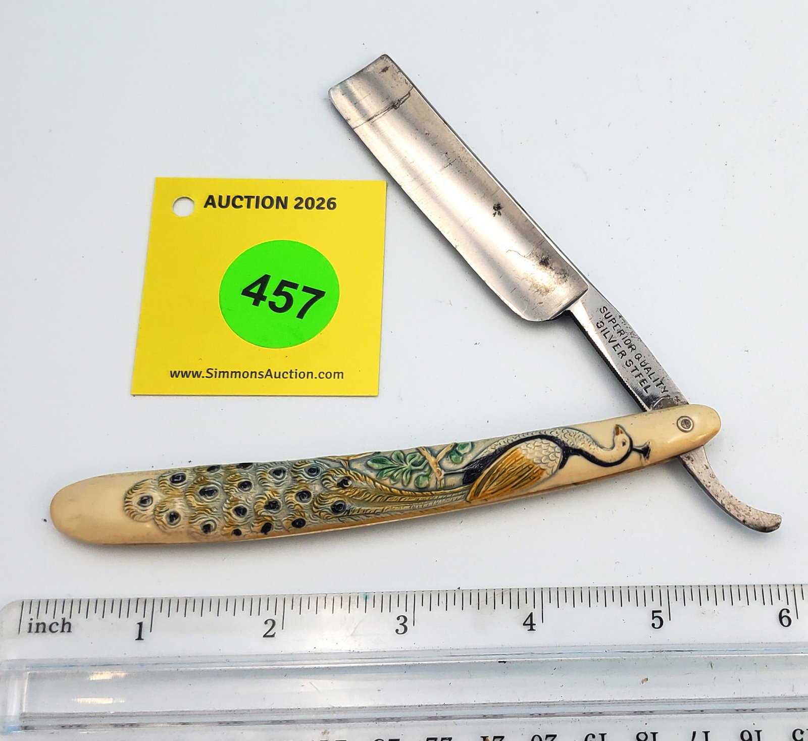 Cosmo MFG Co, handle has peacock (1 of 4)