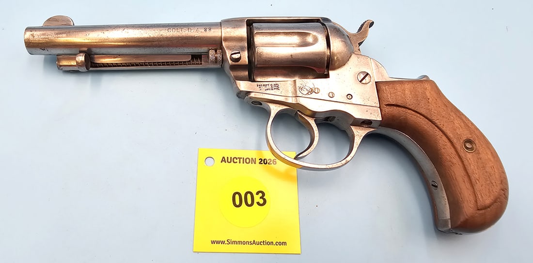 REVOLVER: COLT, 22LR ORIG 38, 1877 LIGHTNING DA22, SN#:143993 (1 of 9)
