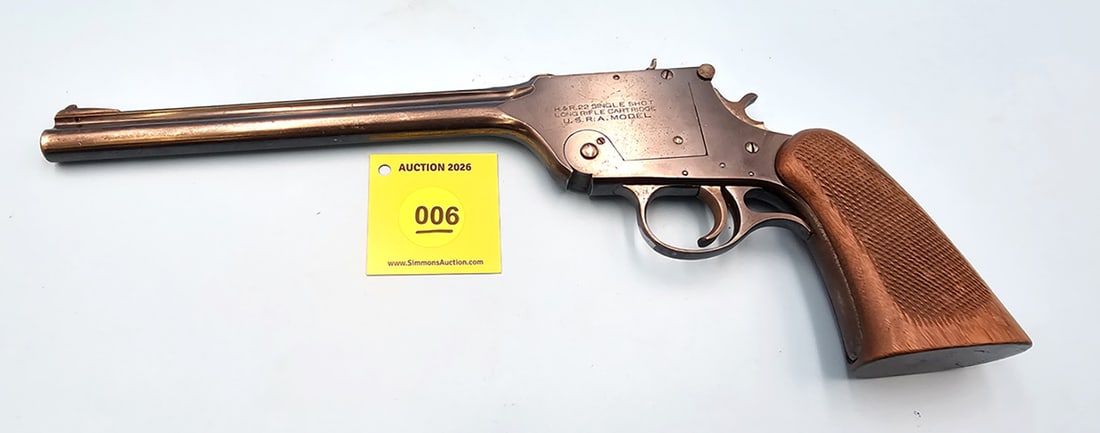 PISTOL: H&R, 22LR, USRA MODEL, SN#:1113 (1 of 6)