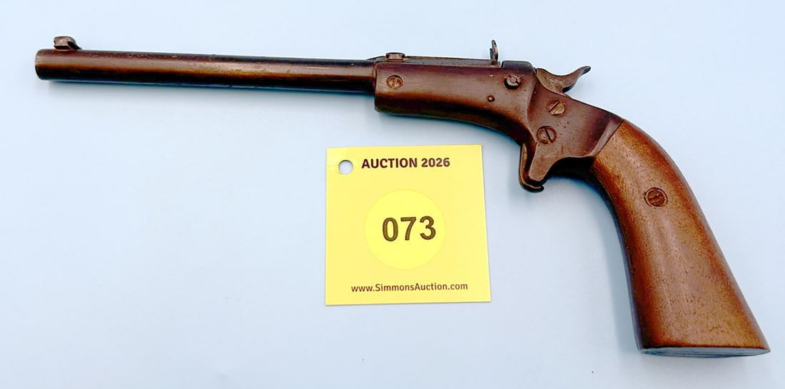 PISTOL: STEVENS A & T, 22, 6IN TIP UP POCKET PISTOL: SN#:23036 (1 of 8)