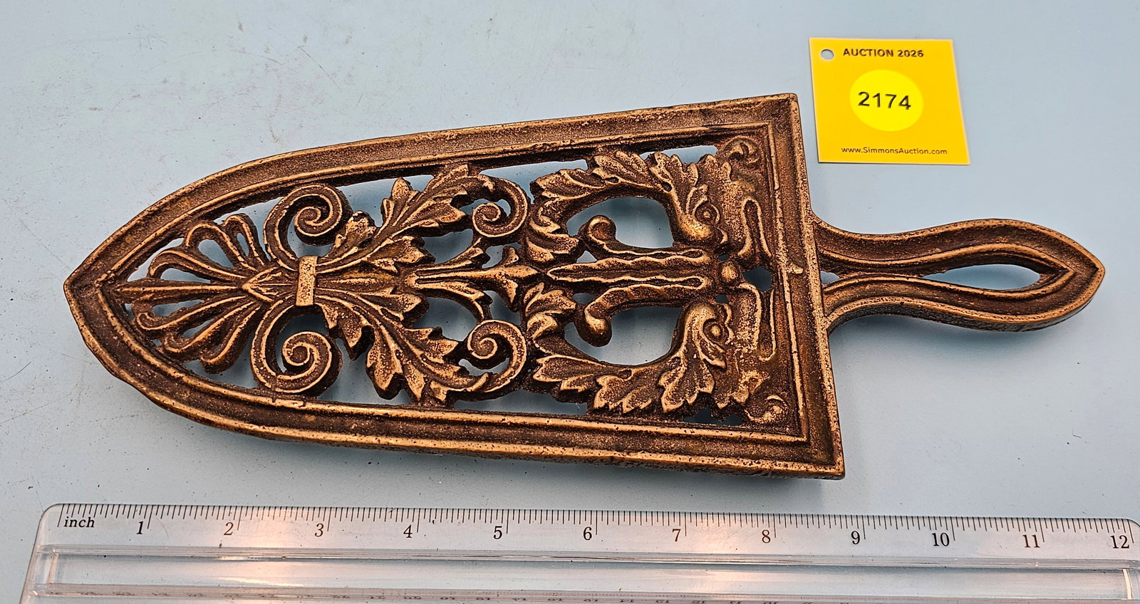 Spade trivet, 1' x 4 7/8" x 1" (1 of 2)