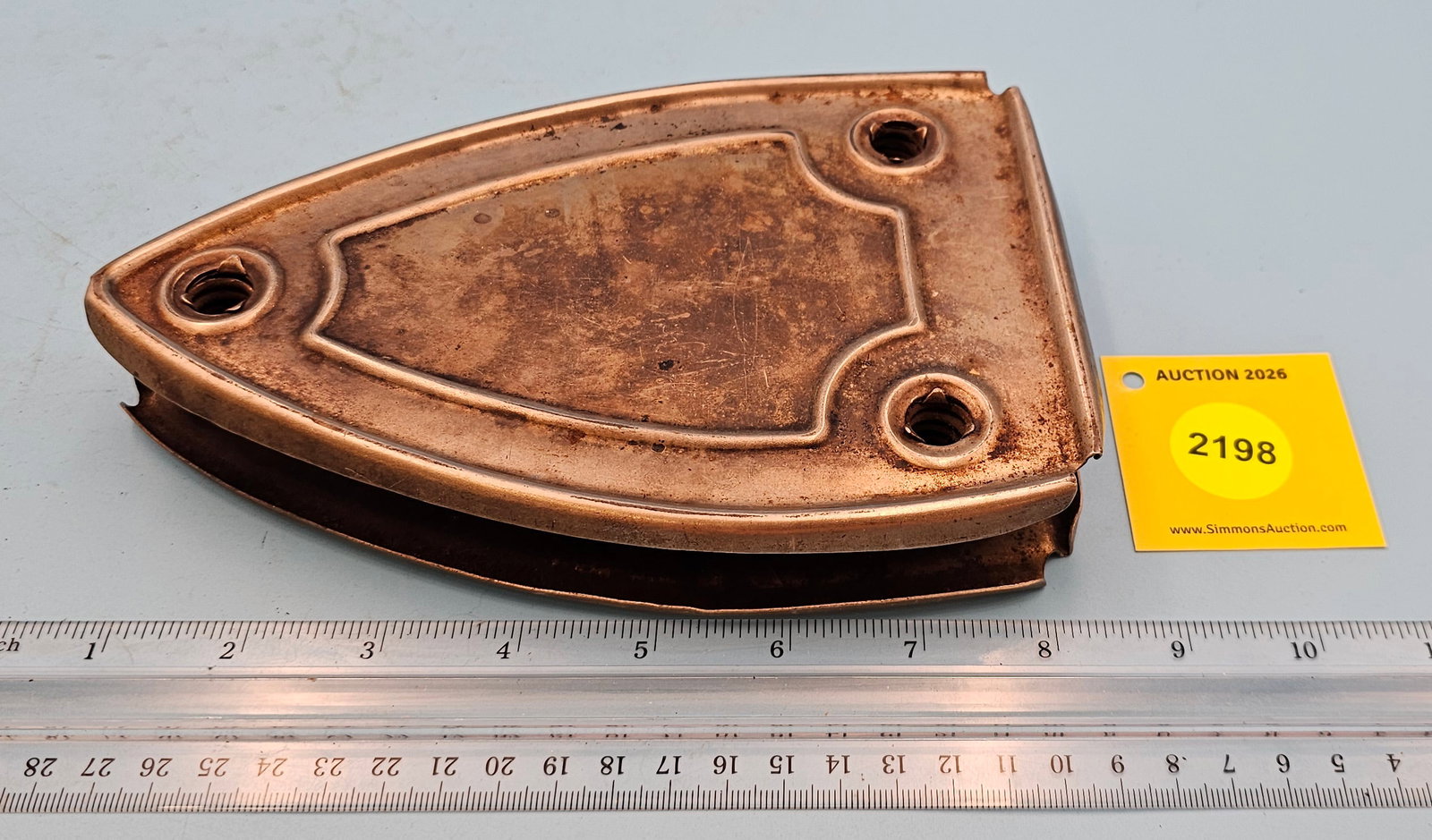 Metal trivet w/springs between plates, no markings, 7 3/4 x 5 x 1 1/4" (1 of 2)