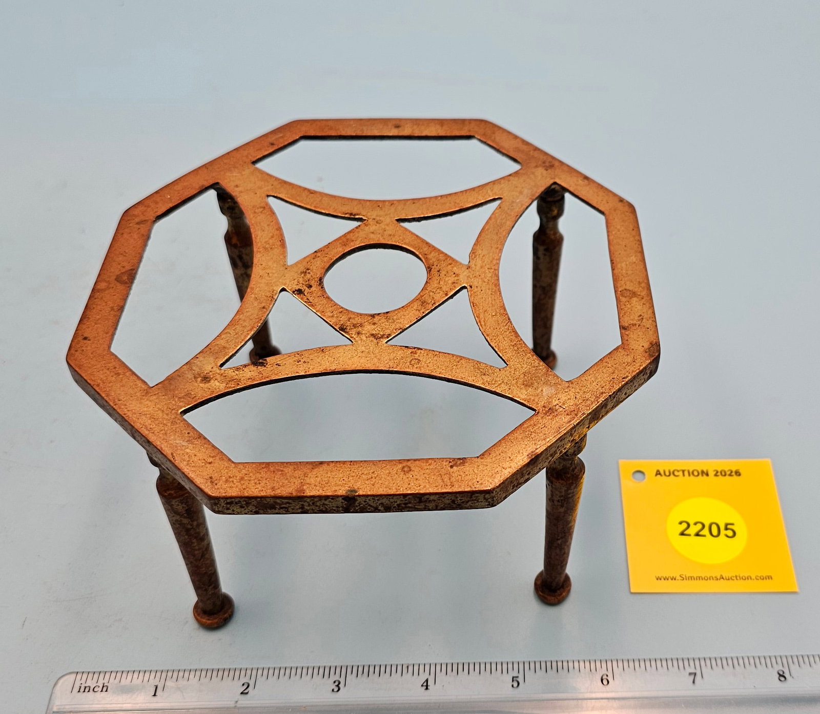 Octagon trivet, 6" x 3 1/2": Octagon trivet, 6" x 3 1/2"