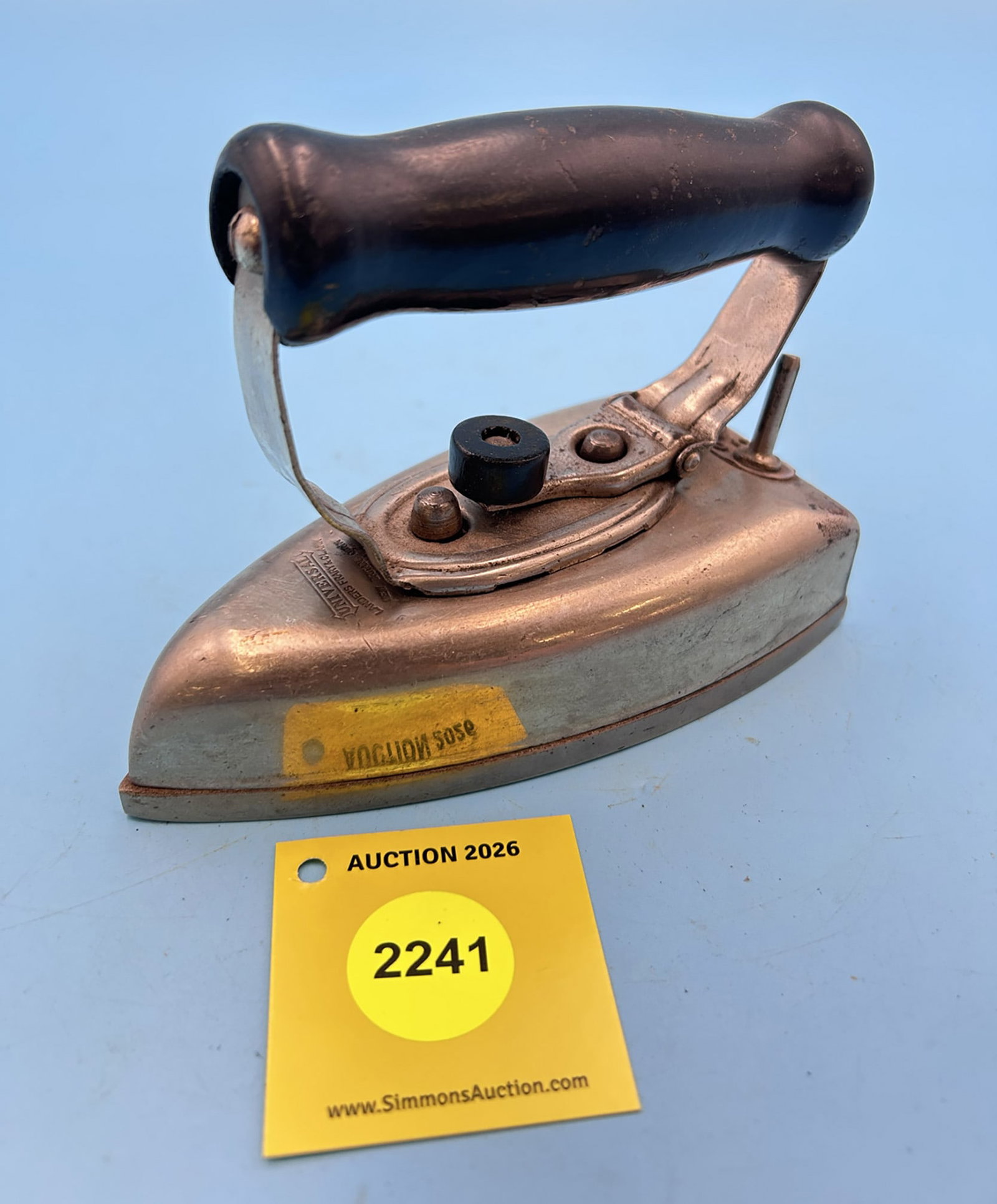 Universal, Landers, Frary, Clark, New Britain Conn. About 1930, iron w/curling iron heater L 5 3/4" - 2
