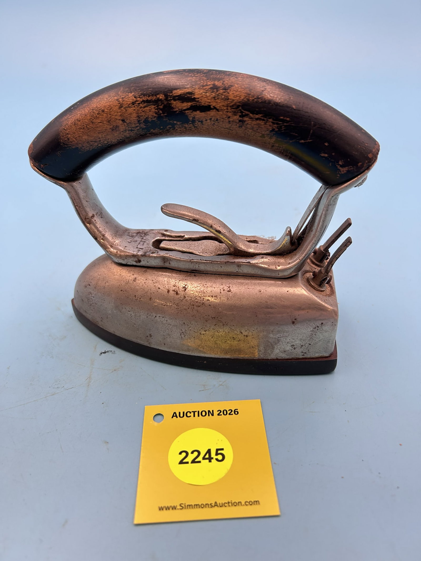 Westinghouse Electric Iron Style 121094-A, East Pittsburg PA, USA, cold handle, about 1915, L 5 3... (1 of 5)