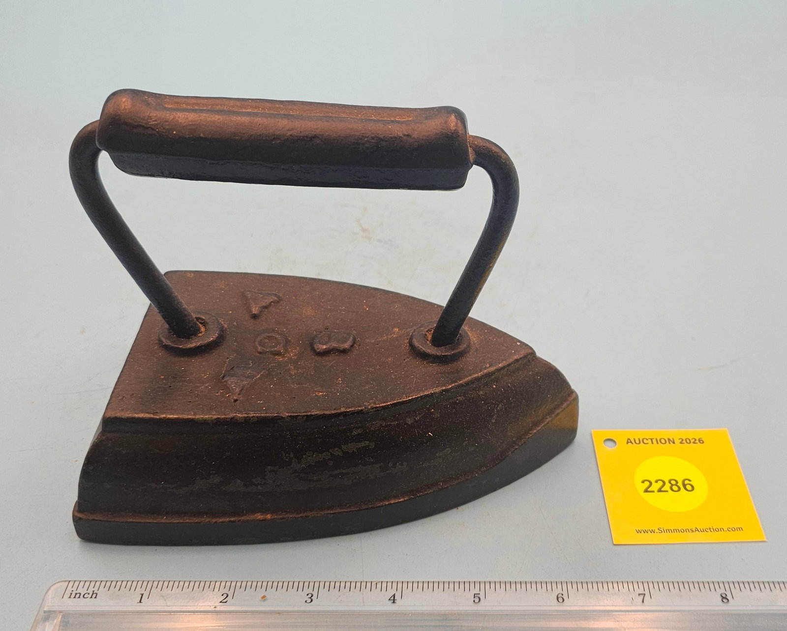 Flat iron, ACW No 8, L 6 3/8" (1 of 3)