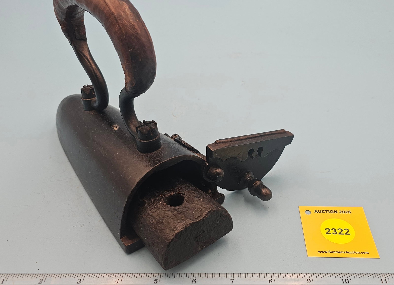 Ox Tongue, hinged gate, w/slug, L 8 5/8" - 2