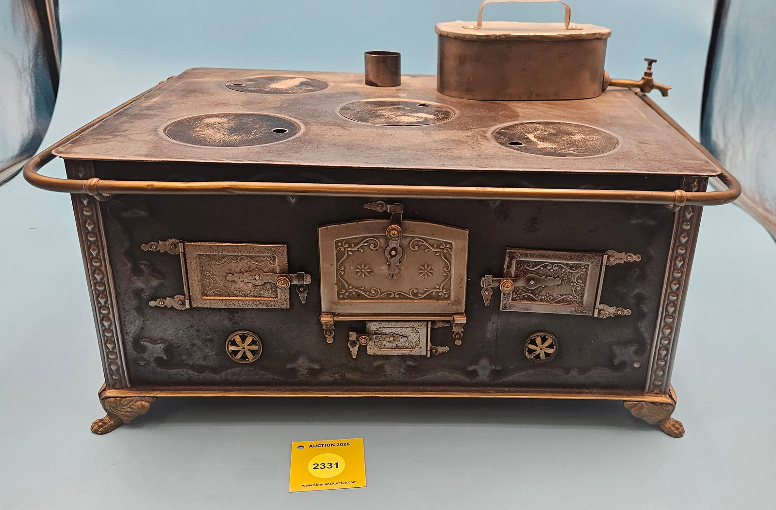Marklin/Geruder Maerklin ca. 1909 #9605N pressed steel children's stove Kinder-Kochherde German Toy (1 of 8)