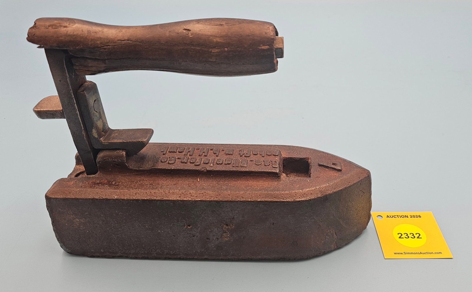 Tailor Iron, Gas. Bugelofen. Ge ** Schaft M.B.H.Haml No 7, L 9 1/4" - 2