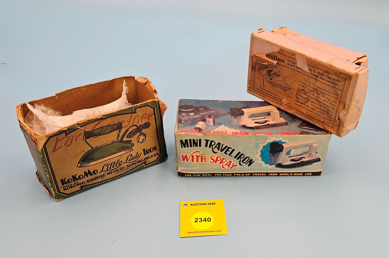 Lot of 3, empty iron boxes (1 of 1)
