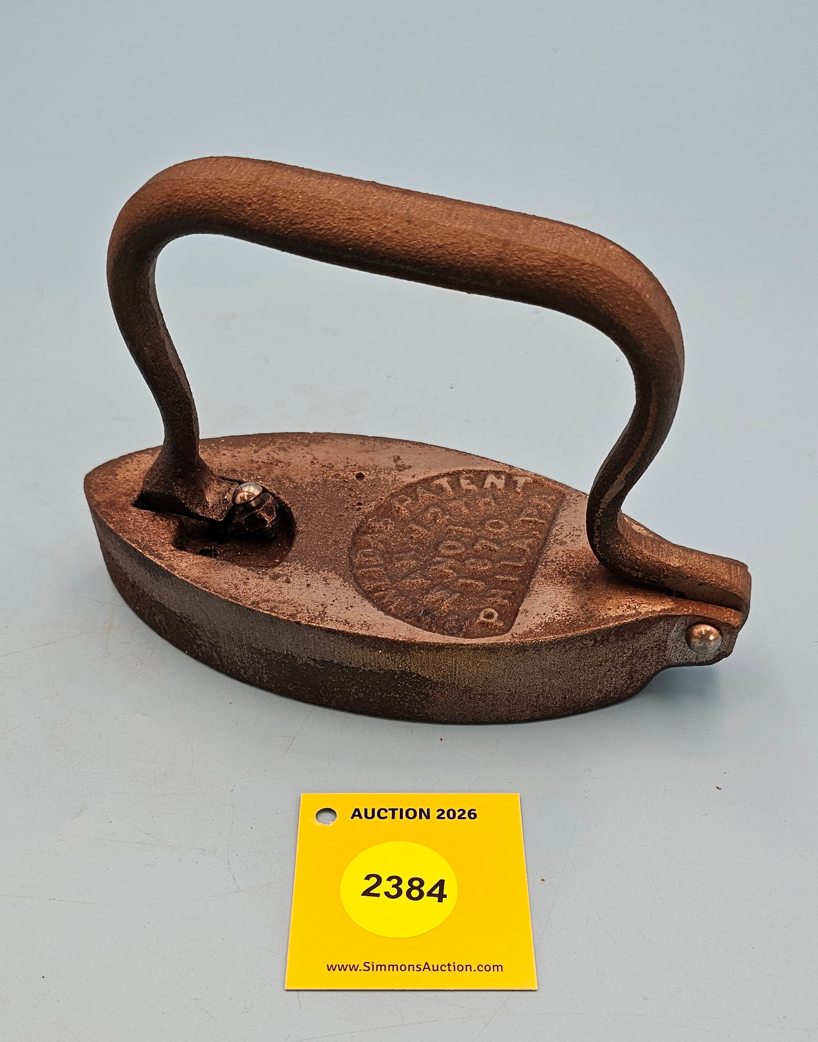 Cold Handle, PW Weida's, Patent March 12th 1870, Phila. PA No 1, front latch mechanism is broke L... (1 of 1)