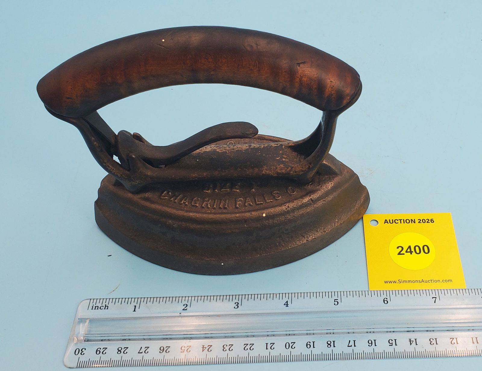 G.H. Ober, Patd' May 28 '95, Chagrin Falls O, Size 1, cold handle patented July 31, 1894 (1 of 3)