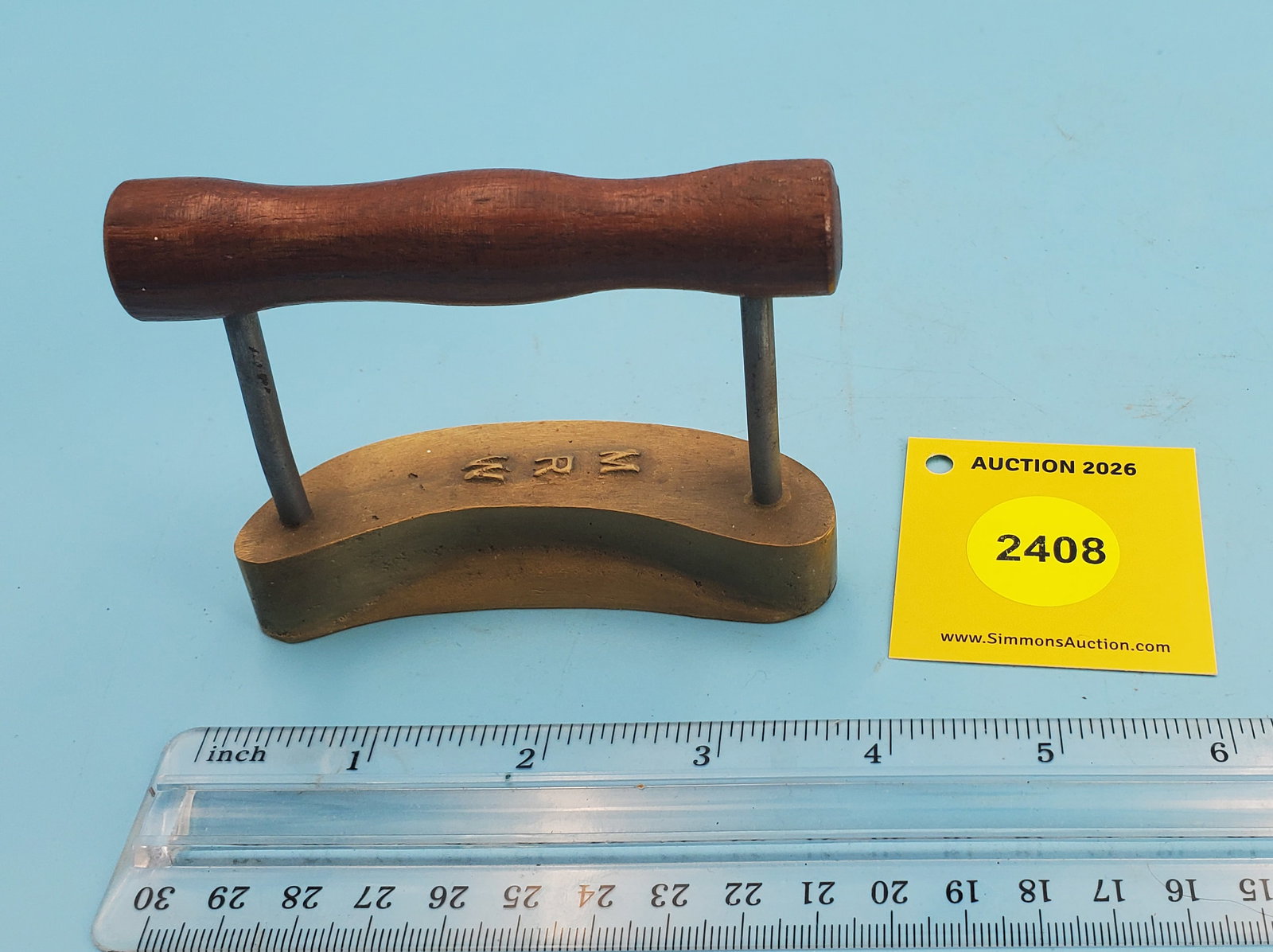 Hat Tolliker solid base, curved form, M R W - 2