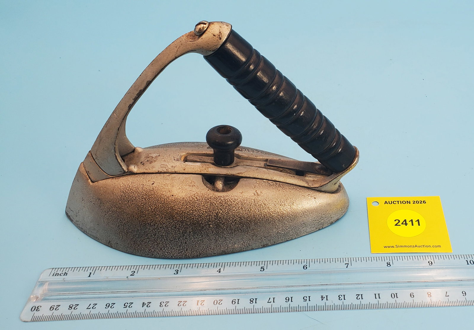 Cold Handle, slant handle, about 1900, L 7 3/8": Cold Handle, slant handle, about 1900, L 7 3/8"
