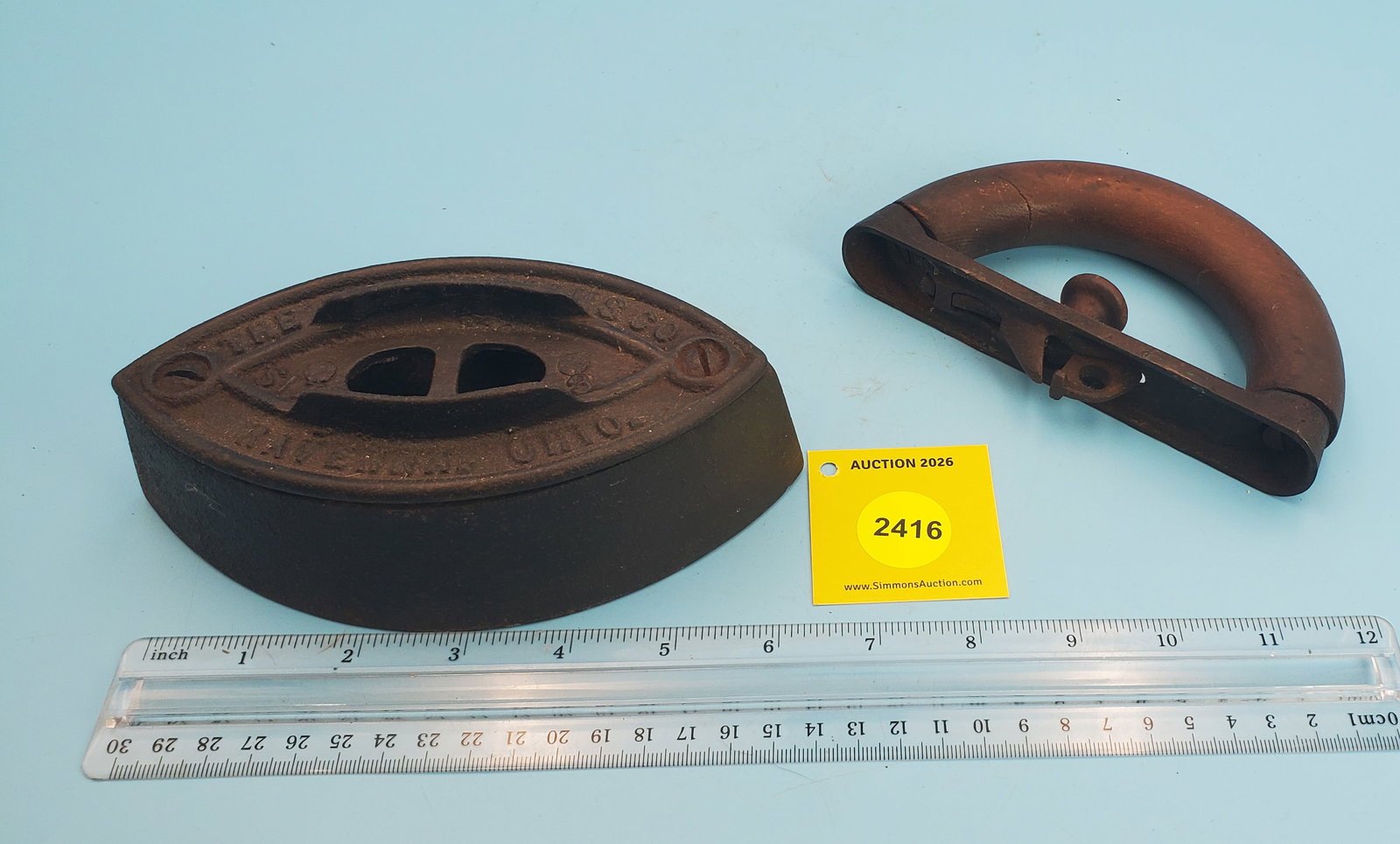 The A.C. Williams Co, Ravenna, Ohio, Size 3, detachable handle, L 6 3/4" - 2