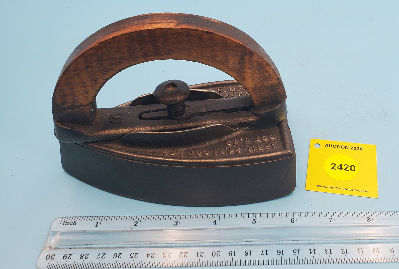 Enterprise Mfg Co, Phila. Pat May 24 '70, Size 3, No 60, L 6 1/4" (1 of 3)