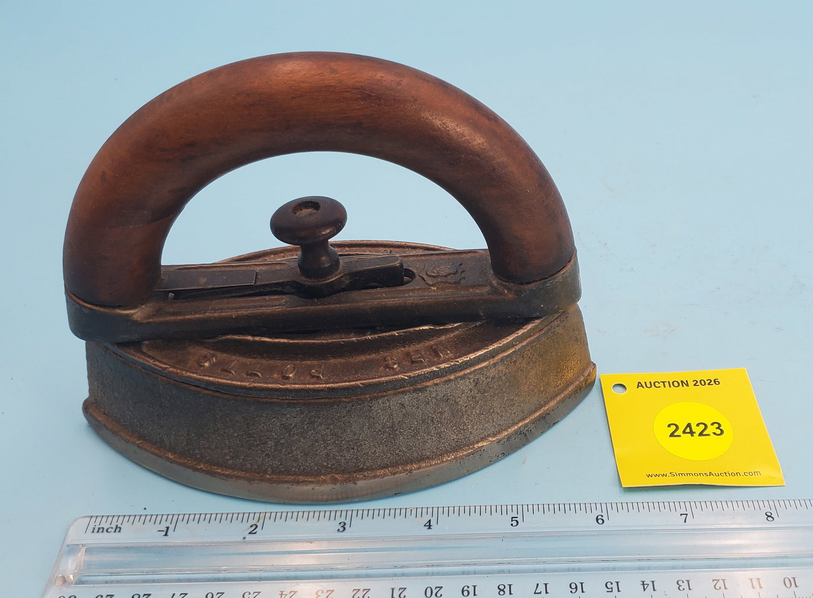 Cold handle, Mrs Potts Sad Iron, L 6 1/2" (1 of 3)