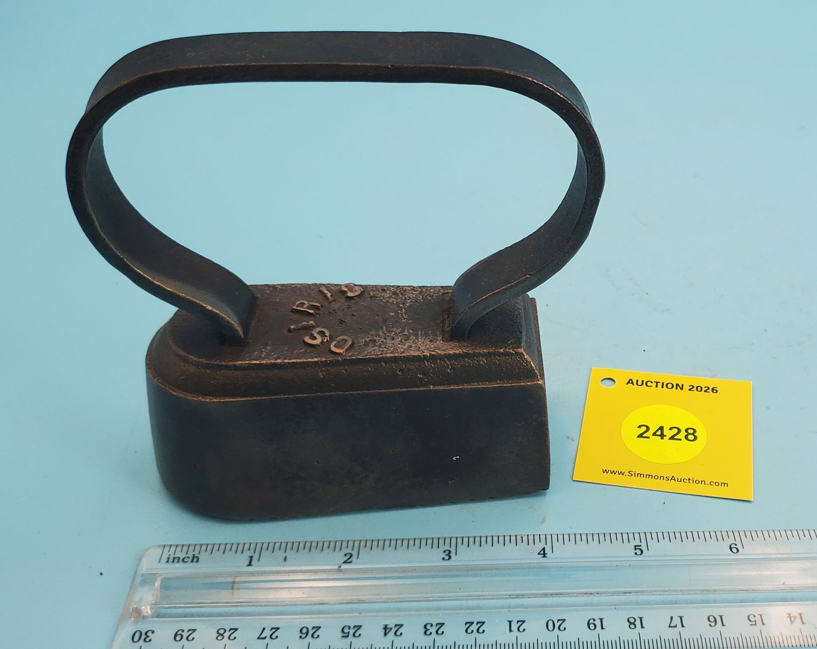 Polisher, Osiris, diamond gird bottom, late 1800, L 4 1/4" (1 of 2)