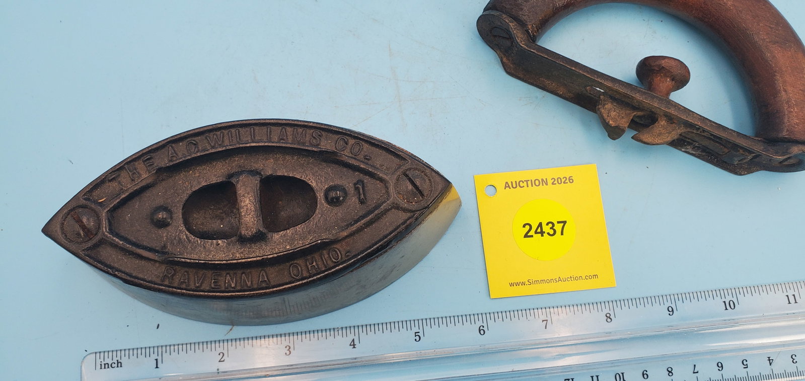 Cold handle, The A.C. Williams Co., Ravenna, Ohio, Size 1, L 6 1/4" - 3