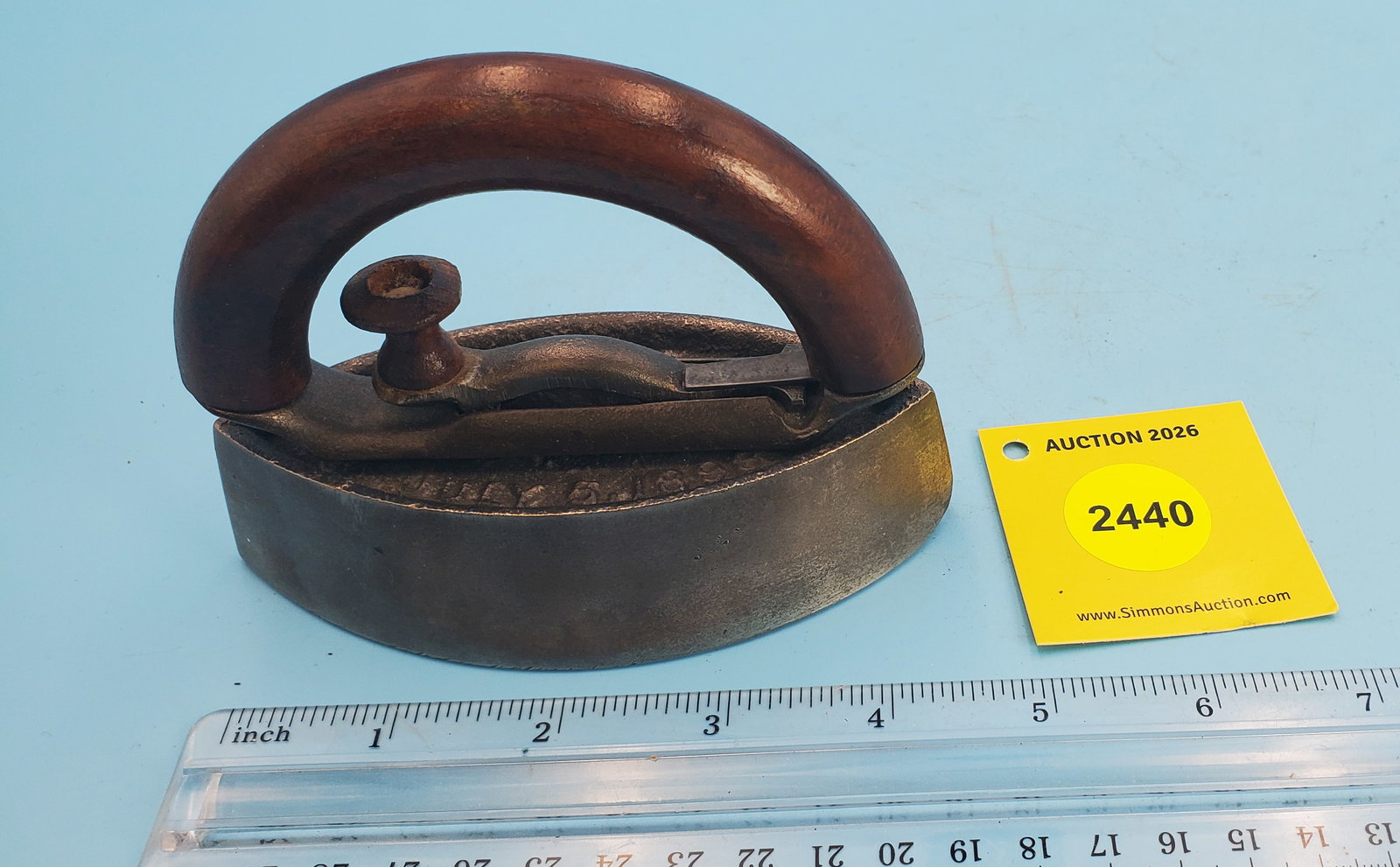 Cold handle, Pat'd July 5,1898 L 4 3/4": Cold handle, Pat'd July 5,1898 L 4 3/4"