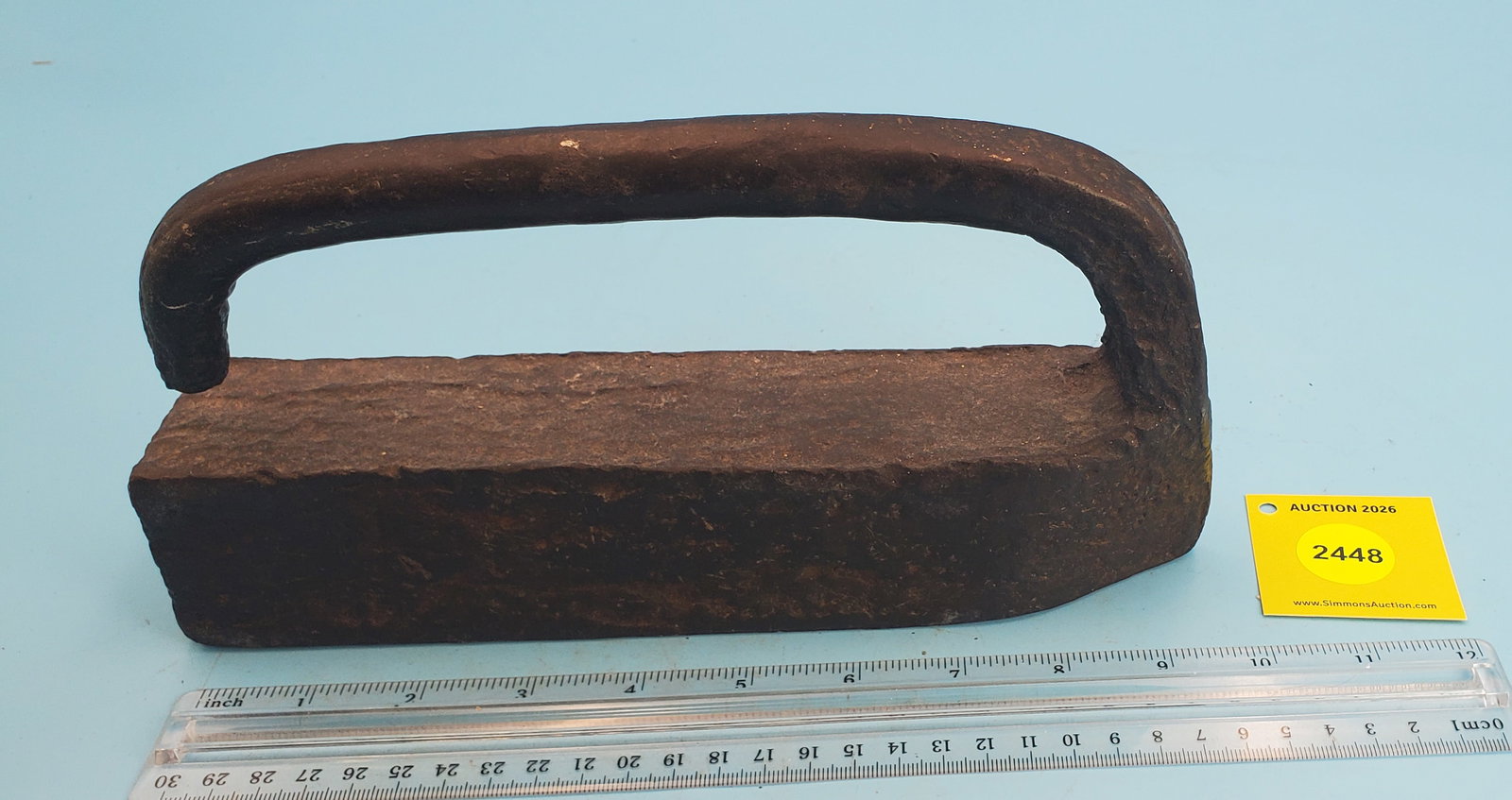 Tailor Iron, Wrought, no markings, L 10" - 2