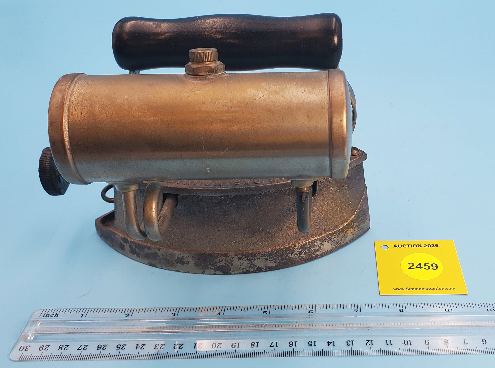 Gasoline, American Gas Machine Co, Patent Nov 5 1912, Albert Lea, Minn, side tank, L 7 1/8" - 3