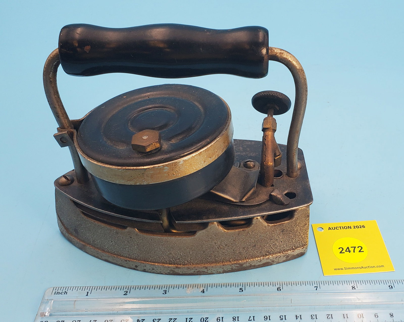 Gasoline, Standard Gas Iron, early 1900, L 7 1/4" - 2