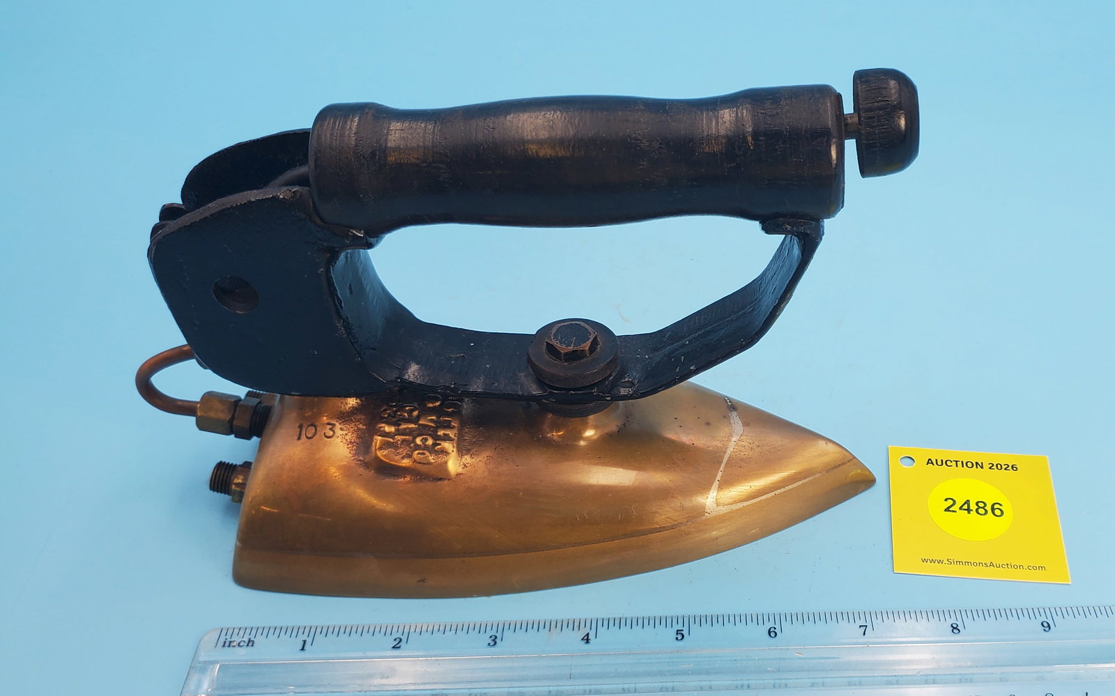 Natural Gas, Brass, pump in handle, L 7 3/8" (1 of 2)