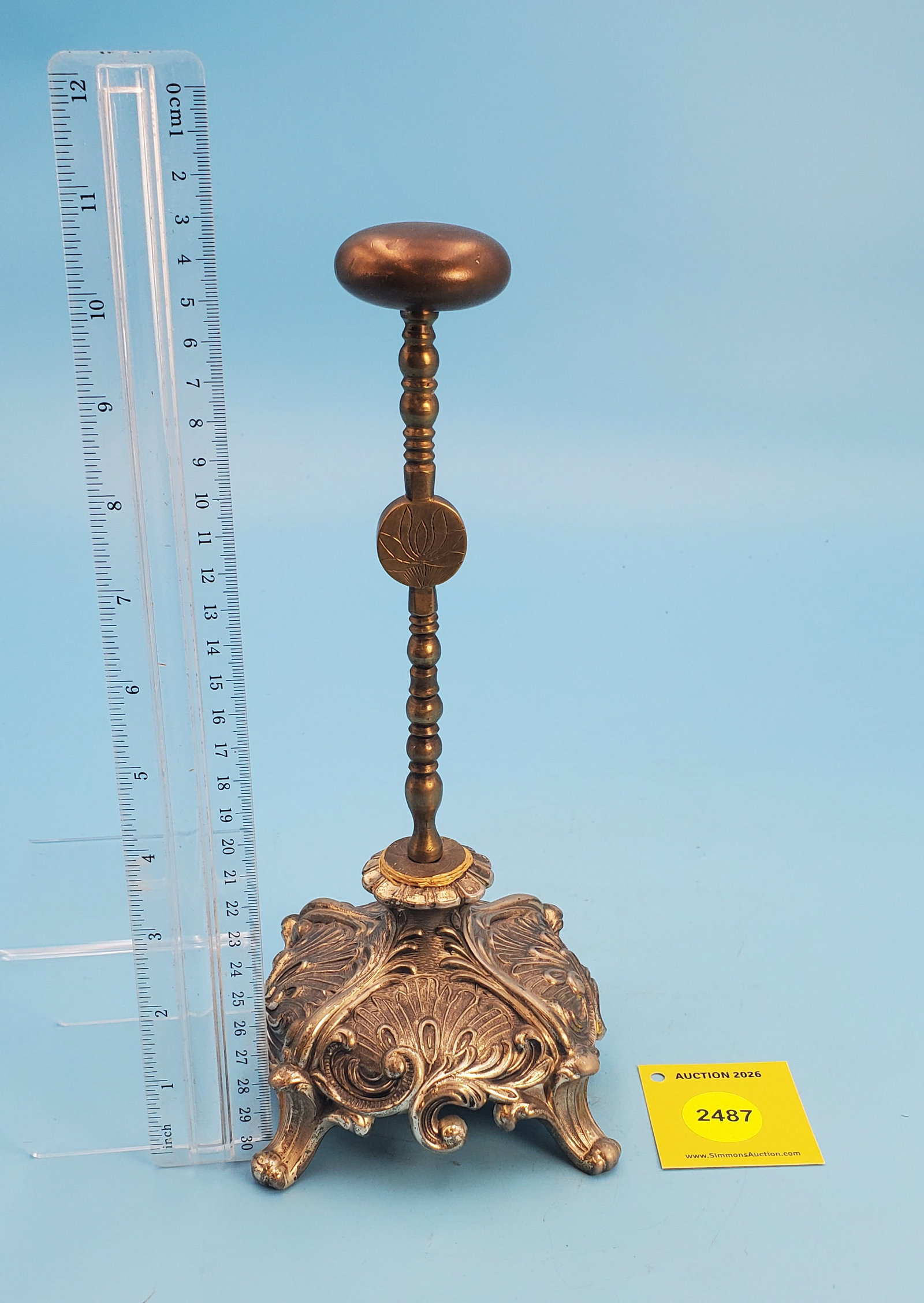 Ball, decorative base, Height 10 3/4" - 2