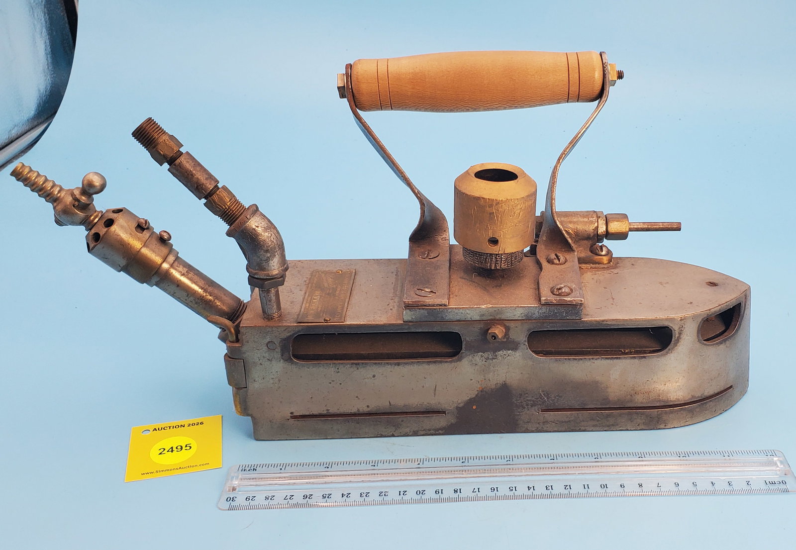 Natural Gas, Steam Pressing Iron Co., Chicago Ill., L, 12": Natural Gas, Steam Pressing Iron Co., Chicago Ill., L, 12"