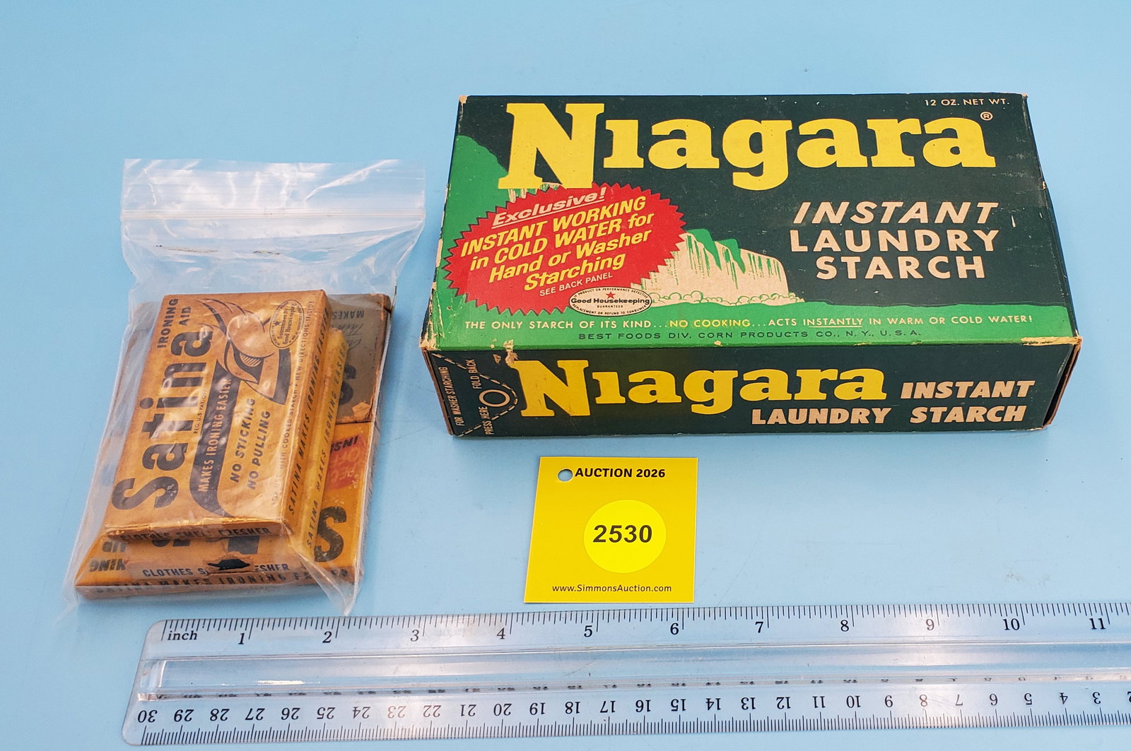 Lot of Niagara Instant Laundry Starch, 4 boxes of Satina Laundry Aid (1 of 1)