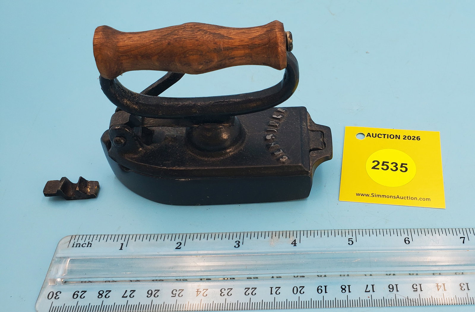 Slug, Sensible, NRS & Co., Groton NY, late 1800, L 3 3/4" latch is broken: Slug, Sensible, NRS & Co., Groton NY, late 1800, L 3 3/4" latch is broken