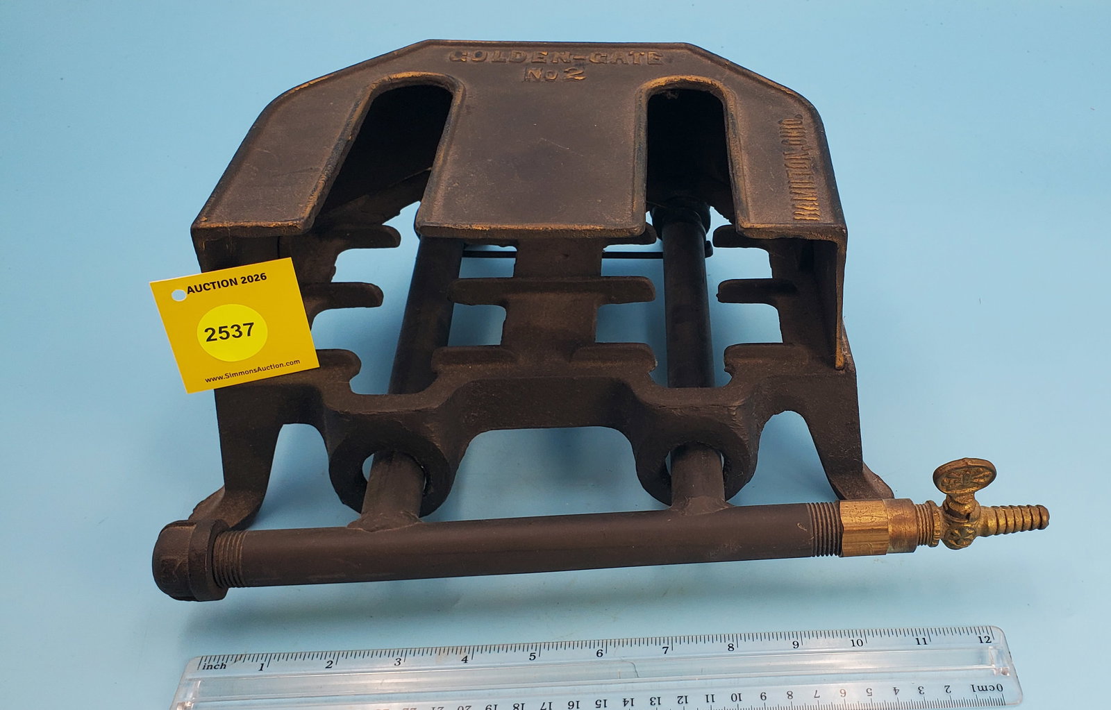 2 iron natural gas heater, Golden Gate No 2, Hamilton, Ohio (1 of 2)