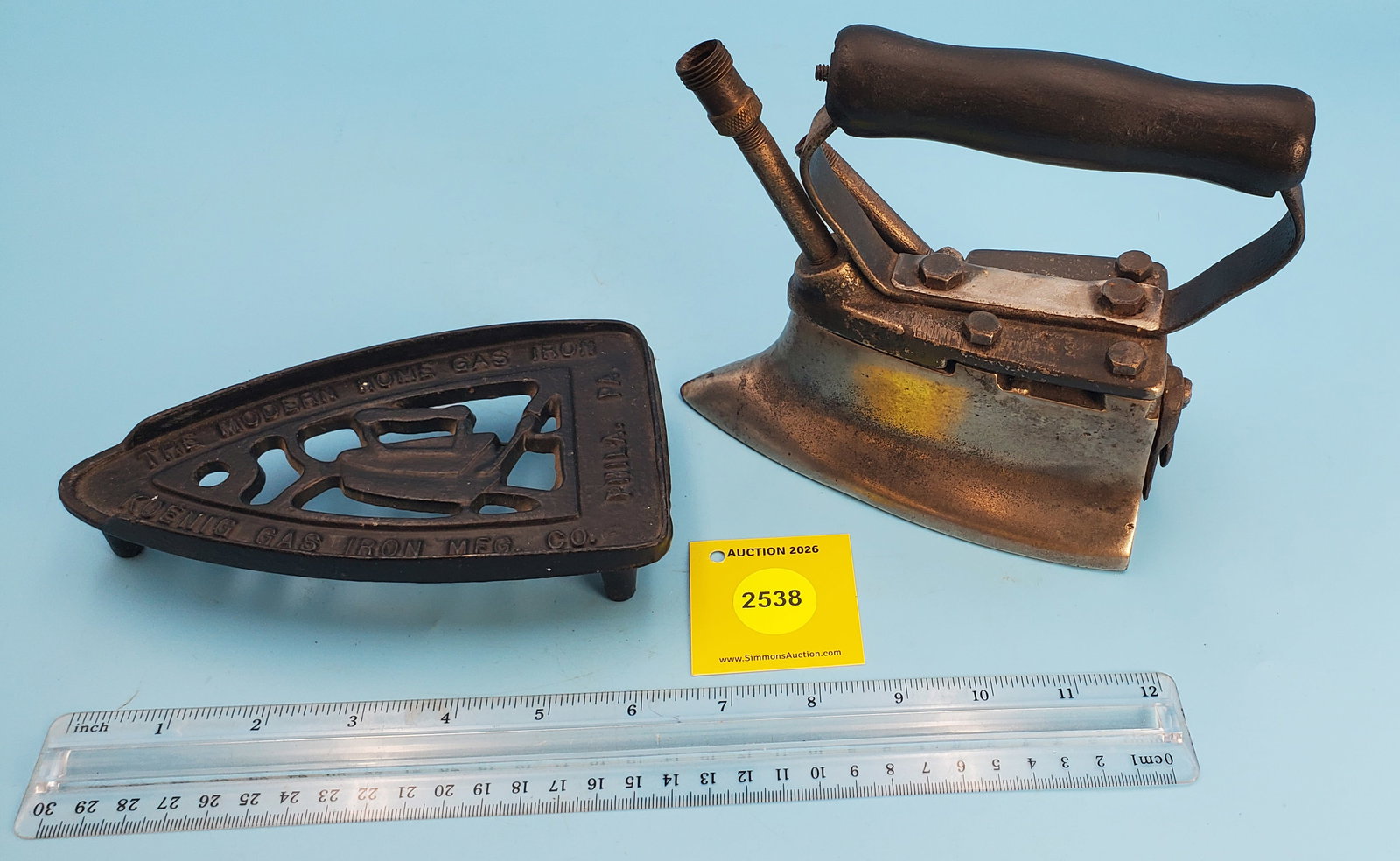 Natural Gas, Koenig, L 6 1/4" w/Koenig trivet - 2