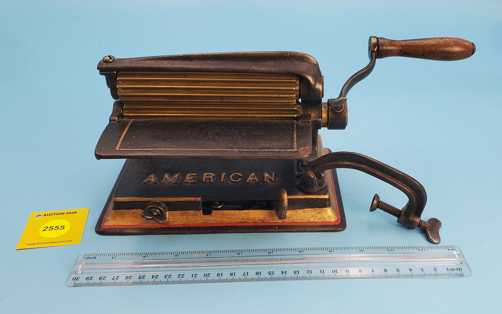 Machine, American, Pat Nov 2, 1875, July 3, 1877, Aug 19, 1879, Reissued Mar 23, 1880, North Bro'...: Machine, American, Pat Nov 2, 1875, July 3, 1877, Aug 19, 1879, Reissued Mar 23, 1880, North Bro's Mfg Co, Phila, PA, Roll 6"