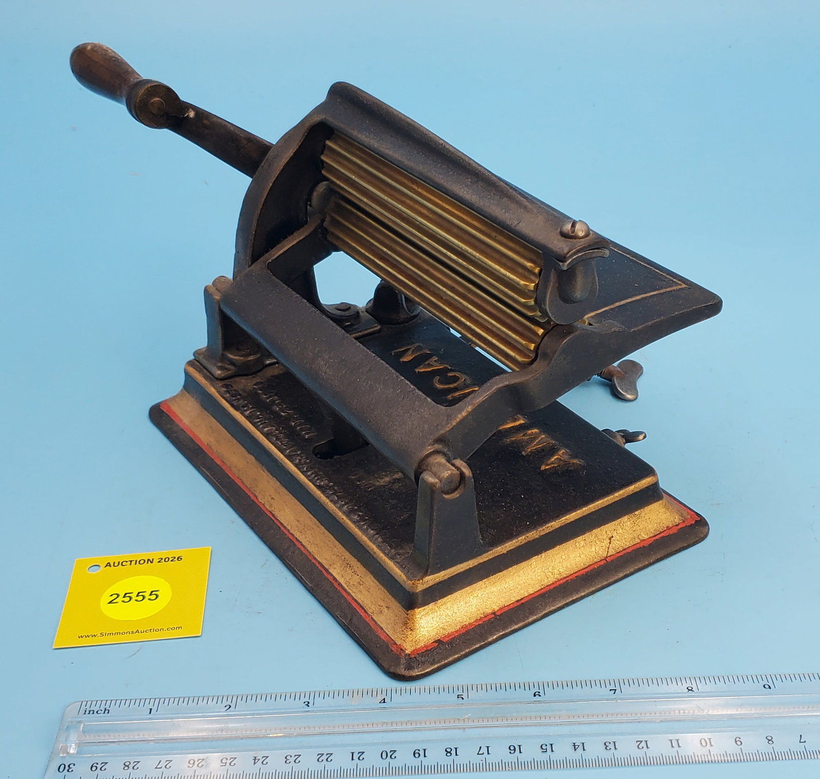 Machine, American, Pat Nov 2, 1875, July 3, 1877, Aug 19, 1879, Reissued Mar 23, 1880, North Bro'... - 2