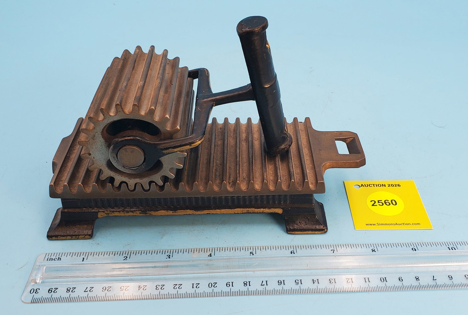 Roller, Shepard Hardware Co, Pat'd Nov 12, Dec 17, 1879 and Jan 18, 1880, Buffalo NY, hinged on b... (1 of 4)