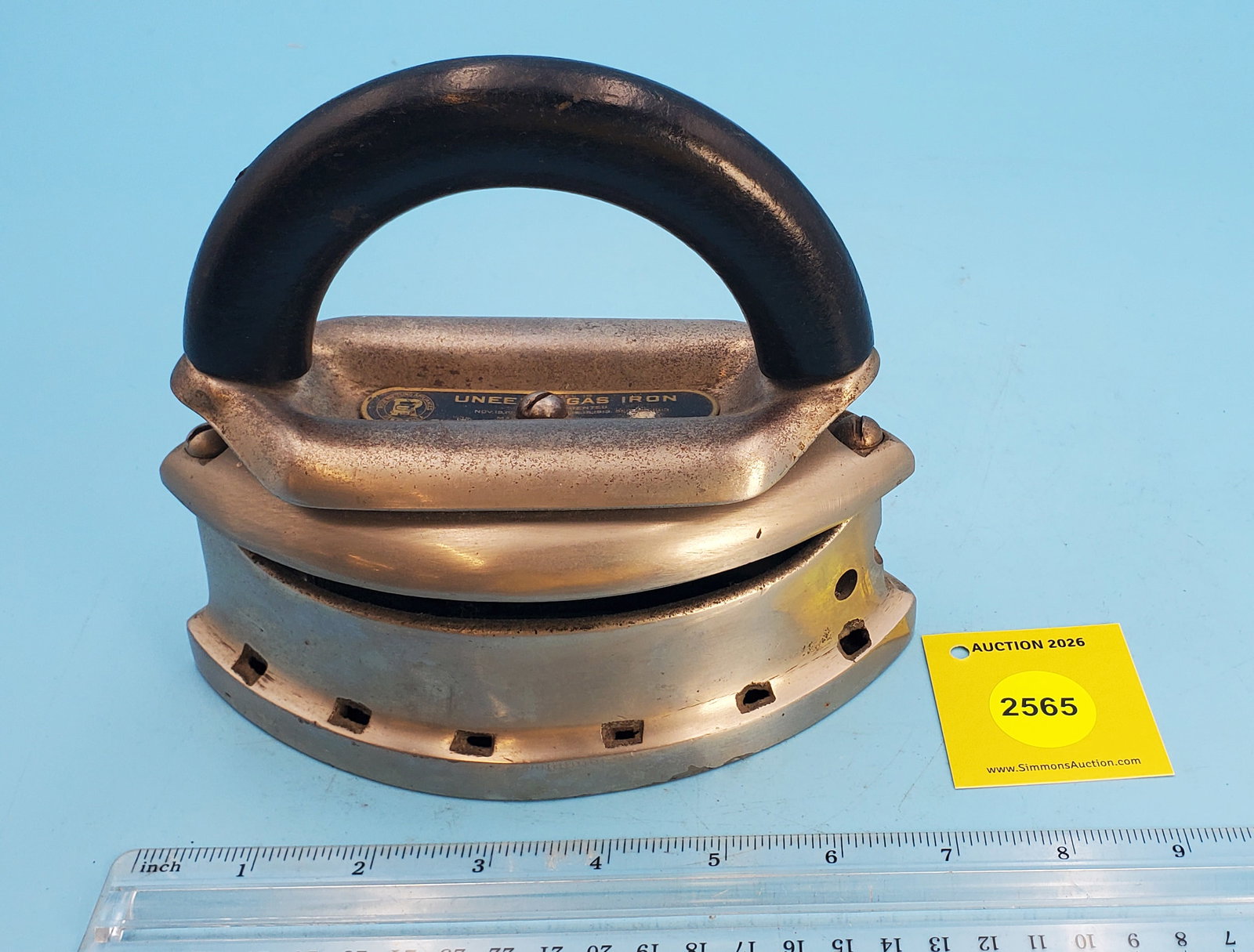 Natural Gas, UNEEDIT Gas Iron, made by Rosenbaum Mfg Co, New York, L 7" (1 of 3)