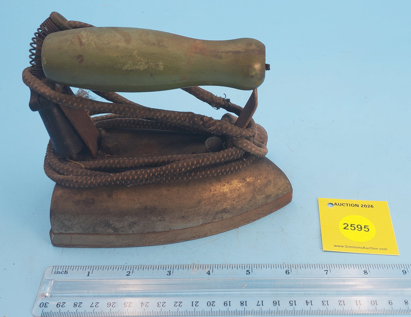 Energex electric iron, L 6 3/8": Energex electric iron, L 6 3/8"