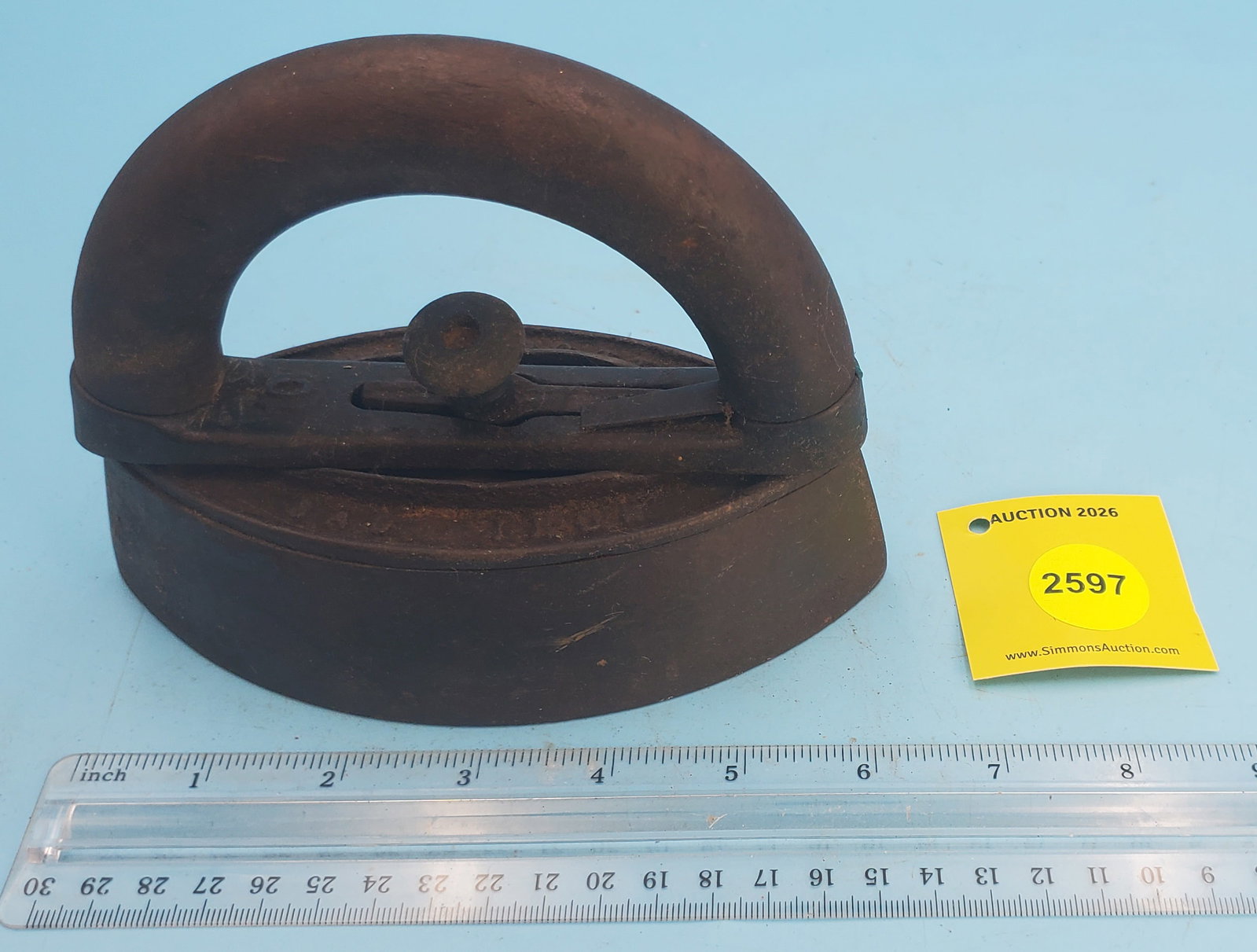 Cold handle, Mrs Potts Sad Iron, L 6 1/8": Cold handle, Mrs Potts Sad Iron, L 6 1/8"