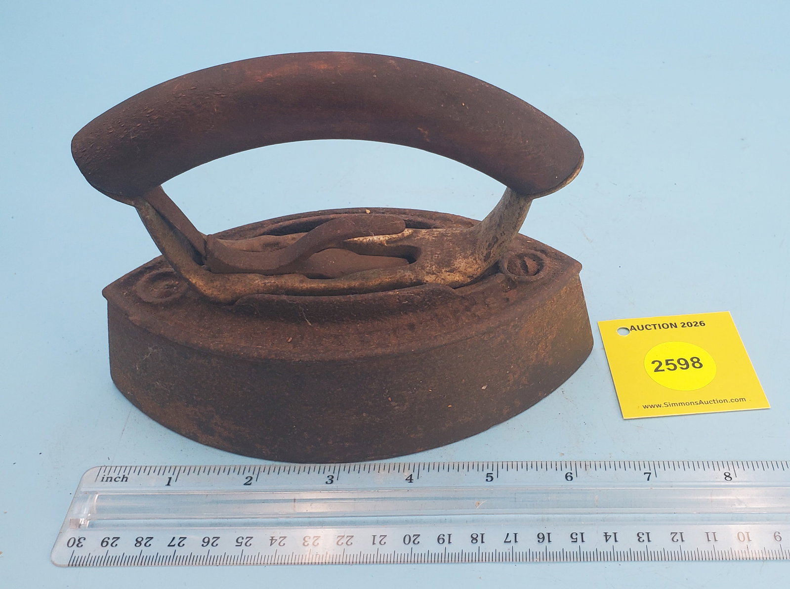 Cold handle, illegible markings, L 6 3/4" - 2