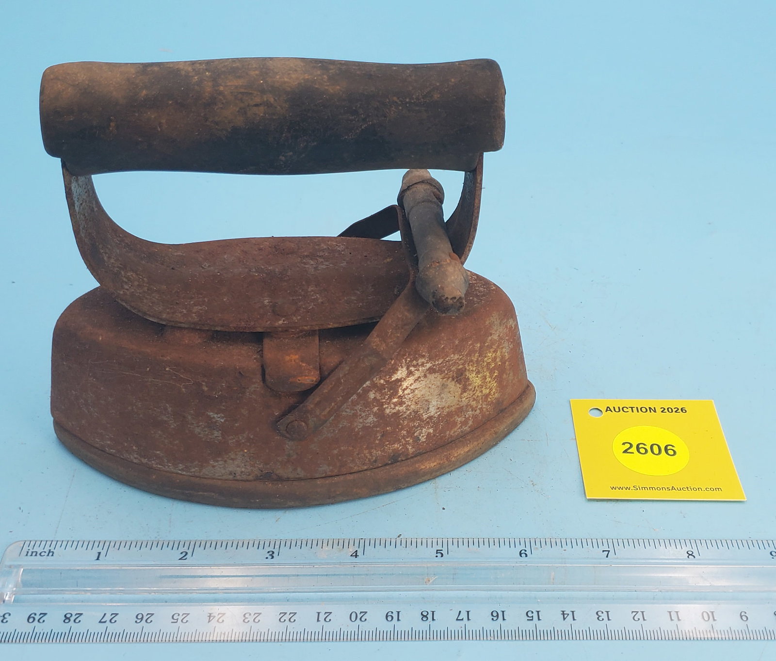 Two Piece, Asbestos Sad Iron, 72-3, L 6 1/2": Two Piece, Asbestos Sad Iron, 72-3, L 6 1/2"