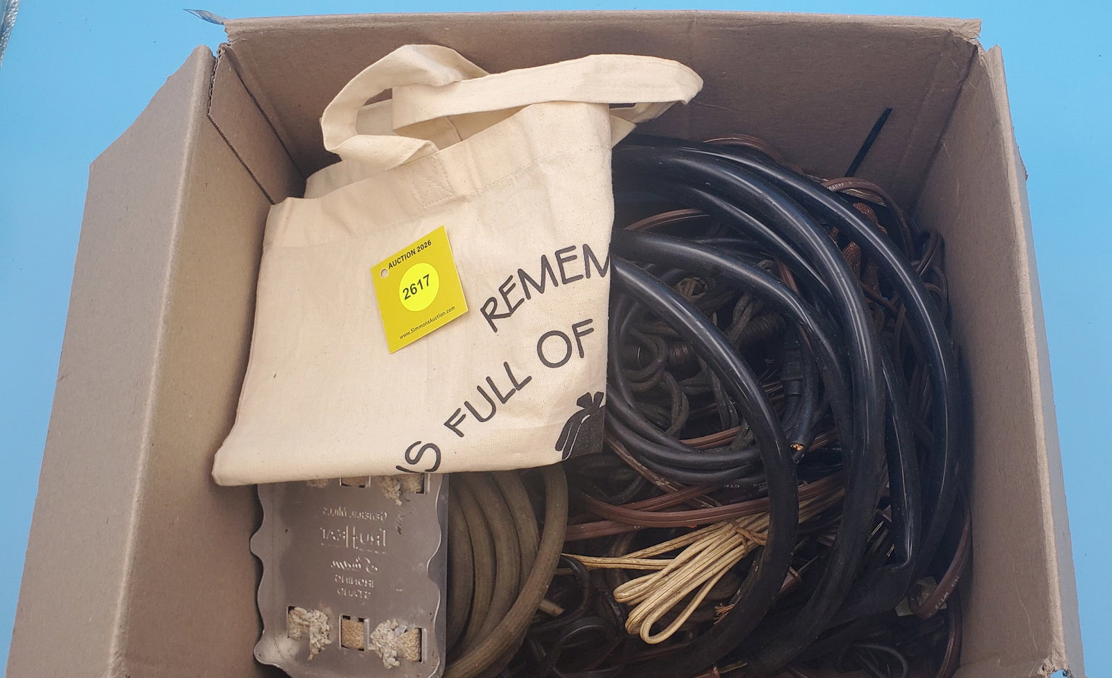 Lot of misc iron cords, apron and trivet: Lot of misc iron cords, apron and trivet
